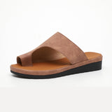 Sandales plates confortables (Noir) Le Monde Femme