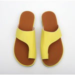 Sandales plates confortables (Jaune) Le Monde Femme