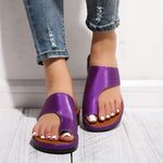 Sandales plates confortables (Violette) Le Monde Femme