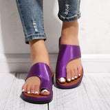 Sandales plates confortables (Violette) Le Monde Femme