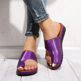 Sandales plates confortables (Violette) Le Monde Femme