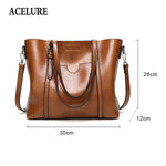 Sac en cuir huile cire